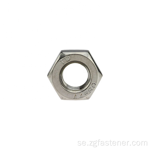 rostfritt stål hexagonmutter GB6170